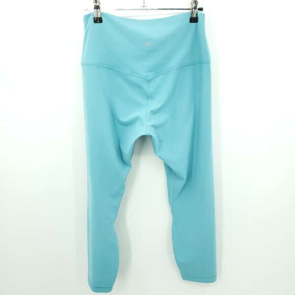 Lululemon Align High-Rise Lined Crop 23" Sz 10 Tidal Teal Blue - Picture 4 of 16